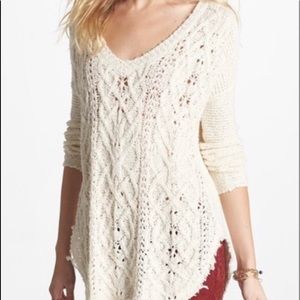 Free People Open Knit Sweater - Ivory